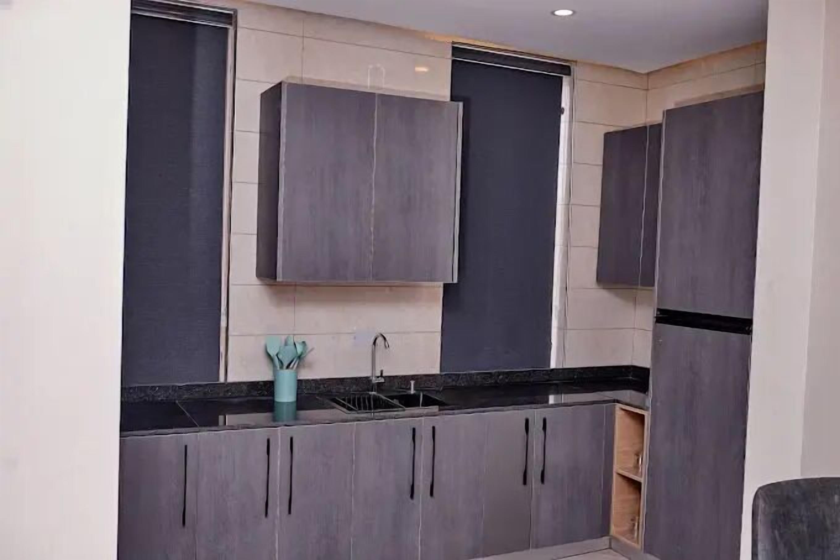 Family Apartment, Balcony, City View | Private kitchen | Fridge, microwave, oven, stovetop