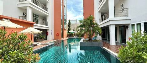 Condo, 2 Bedrooms, Accessible, Balcony | Pool | Outdoor pool