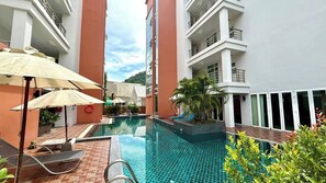 Pool - 6-20 - 2 Bdr Condo With Balcony and Shared Pool (Patong)