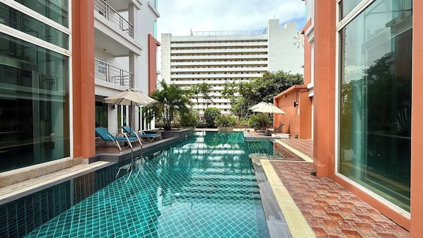 Condo, 2 Bedrooms, Accessible, Balcony | Pool | Outdoor pool