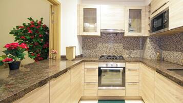 Apartment, Garden View | Private kitchen