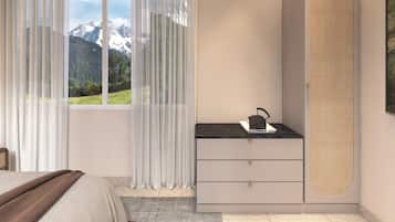 Premium bedding, in-room safe, desk, iron/ironing board