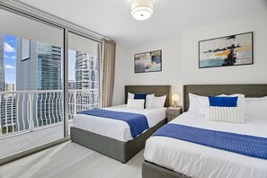 3 bedrooms, iron/ironing board, travel cot, WiFi