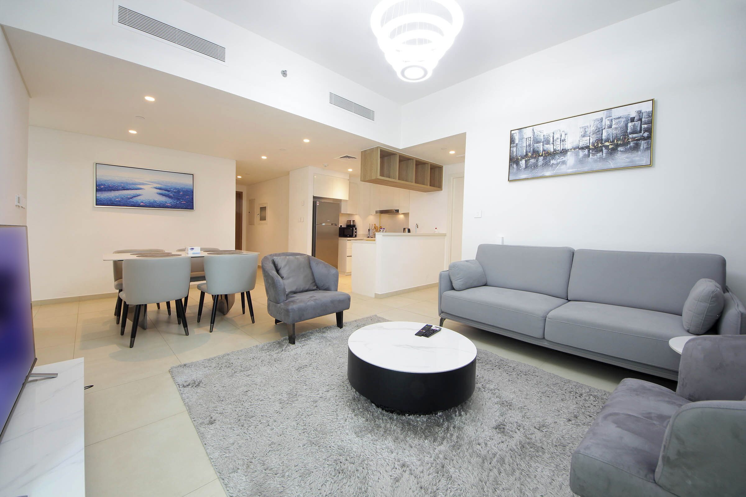 Apartment, City View | Living area