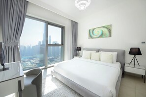 Apartment, City View | Laptop workspace, iron/ironing board, free WiFi