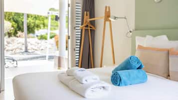 2 slaapkamers, een strijkplank/strijkijzer, wifi, beddengoed