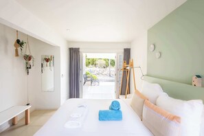 2 chambres, fer et planche à repasser, Wi-Fi, draps fournis