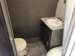 Towels, soap, toilet paper