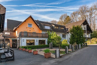 Apartment in the hotel with kitchen, living room, 3 bedrooms and bathroom.