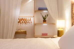 2 bedrooms, iron/ironing board, travel crib, free WiFi