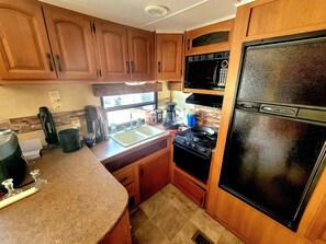 Microwave, oven, stovetop