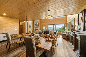 Dining - Swim in the Clouds | Luxe 6BR Cabin w/ Views & Pool (Pigeon Forge)