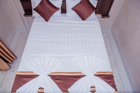 Deluxe Double Room, Patio, City View | Desk, laptop workspace, free WiFi