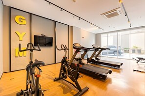 Fitness facility - Beautiful Studio São Caetano Barcelona ap412 (São Caetano do Sul)