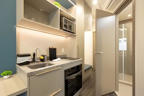 Microwave, oven, coffee/tea maker