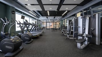 Appartement Deluxe, vue ville | Salle de sport