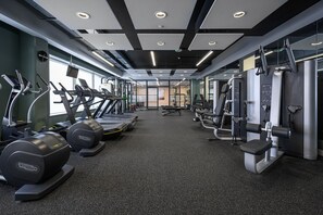 Lägenhet Deluxe - utsikt mot staden | Gym