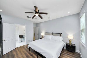 5 bedrooms, iron/ironing board, travel cot, WiFi