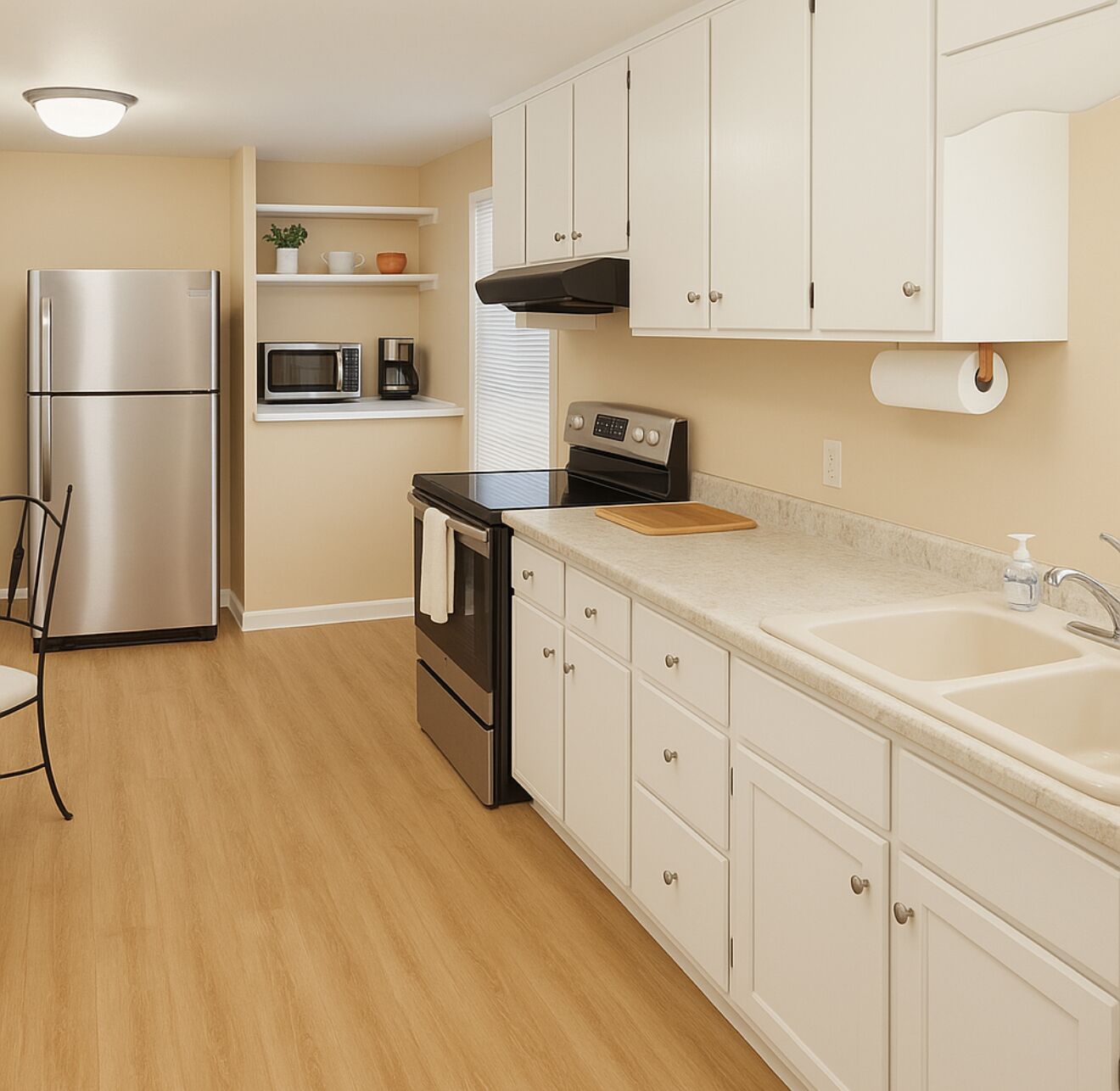 冰箱、微波炉、烤箱、炉灶