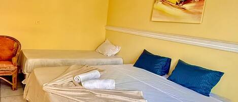 Chambre classique double ou avec lits jumeaux | SystĂšme dâinsonorisation, accĂšs au Wi-Fi (inclus)