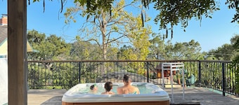 Private Montecito Orchard Guesthouse with Hot Tub and Ocean View