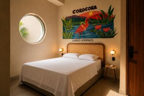 Deluxe Double Room, Balcony, Pool View | Free WiFi - Capybara Hostel (Villavicencio)