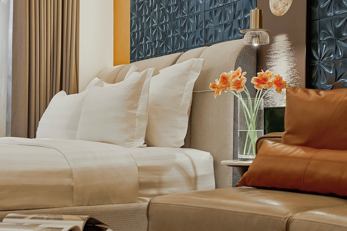 Deluxe Double Room, City View | Egyptian cotton sheets, premium bedding, down comforters