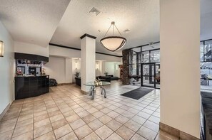 Interior - Stylish 1BR w/ Patio Skyline Views, Pool, Gym & Work/Meeting Amenities (Denver)