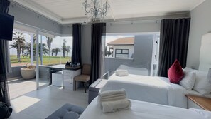 Panoramic Double or Twin Room, Sea View | Desk, laptop workspace, free WiFi