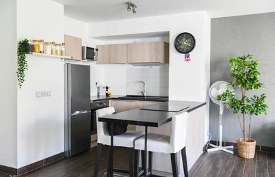 Superb apartments with private garage, terrace and swimming pool