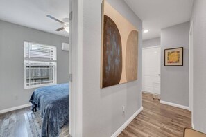 Desk, iron/ironing board, travel cot, WiFi