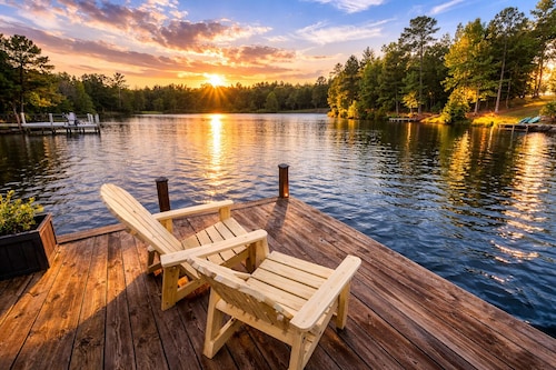 Luxury Lakefront Home with Pool, Game Lounge & Private Pier