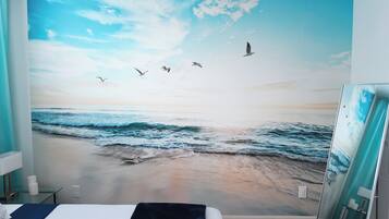 1 Schlafzimmer, BĂŒgeleisen/BĂŒgelbrett, WLAN, BettwĂ€sche