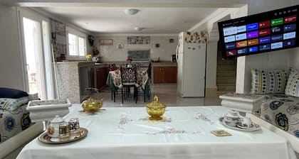 House (level1) 10 mn beach Mehdia Kénitra in magnificent villa peaceful calm
