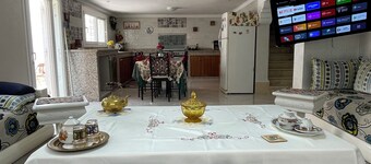 House (level1) 10 mn beach Mehdia Kénitra in magnificent villa peaceful calm