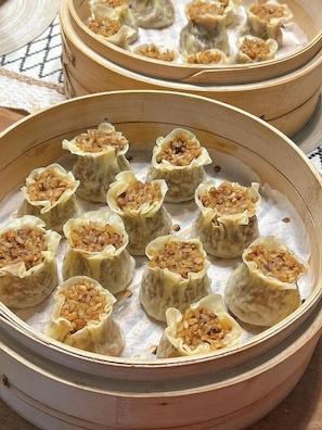 뷔페 아침 식사