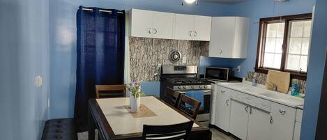 Microwave, oven, stovetop