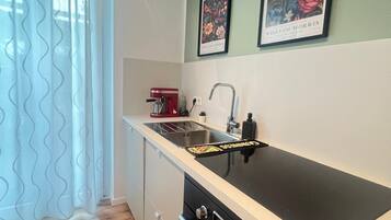 Microwave, stovetop, dishwasher