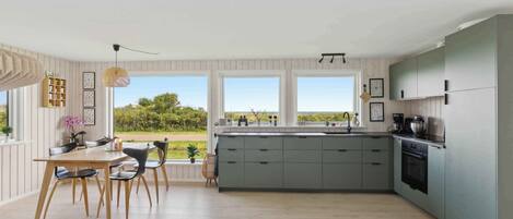 Fridge, oven, stovetop, dishwasher