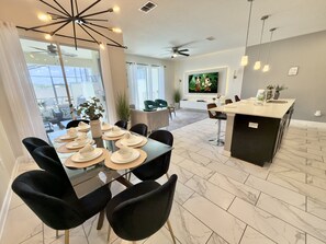 Dining - Make yourself at home in this charming family getaway with a private pool. (Kissimmee)