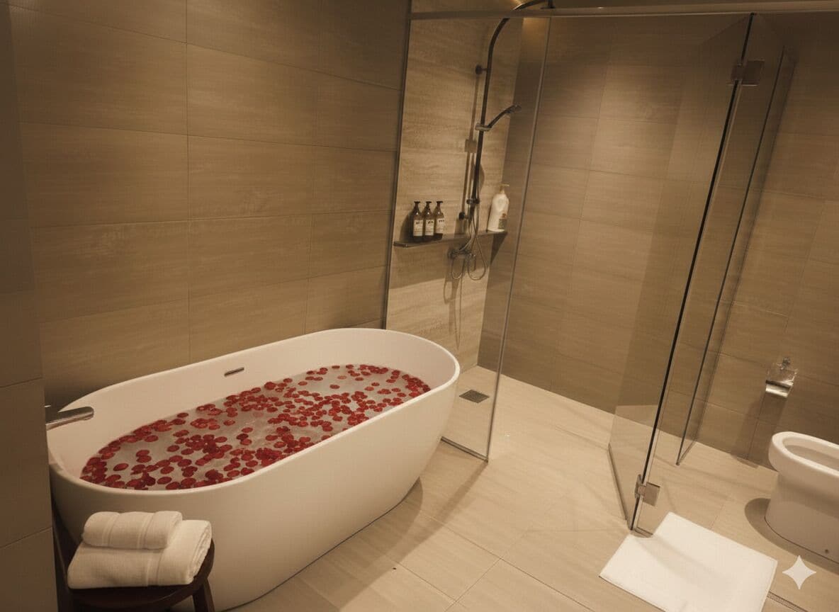 Suite – signature, byutsikt | Lydisolert, strykejern/-brett og wi-fi (inkludert)