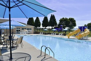 Indoor pool, outdoor pool