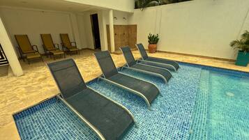 Indoor pool, outdoor pool