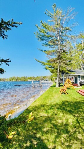 Waterfront Cabin on Paradise Lake near Mackinaw City. downtown & ferry docks.