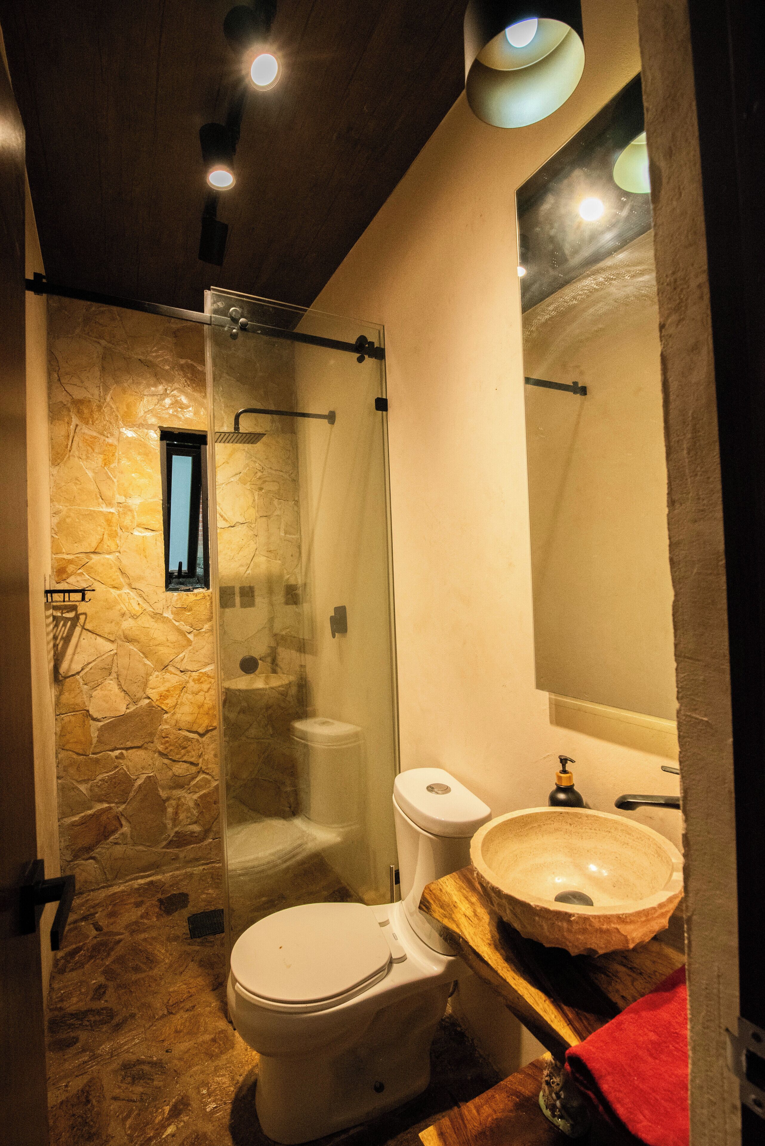 Towels, soap, toilet paper