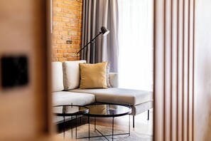 Deluxe Apartment, Air conditioning, Beachside | Laptop workspace, blackout curtains, iron/ironing board, free WiFi - POSESJA APARTAMENTY Posesja Plażowa 4aII (Grzybowo)