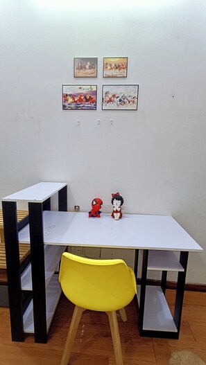 Desk, laptop workspace, blackout curtains, iron/ironing board - FSHome (Vuon Lai)