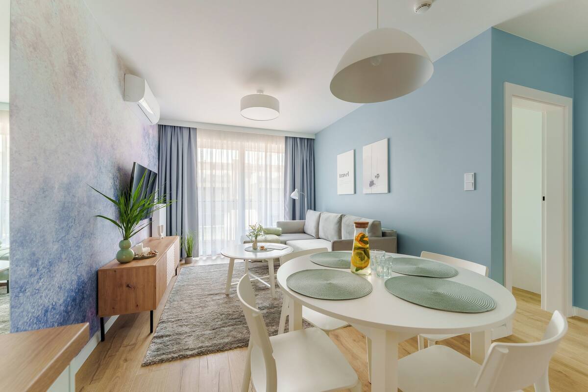 Deluxe-Apartment, eigenes Bad, am Strand | Laptopgeeigneter Arbeitsplatz, Bügeleisen/Bügelbrett, kostenloses WLAN