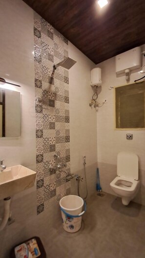 Double or Twin Room, Mountain View | Bathroom - Magadha Mountain View Homestay (Alibag)