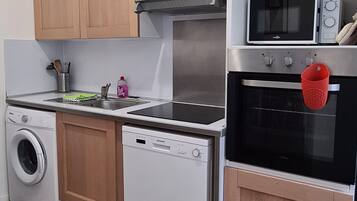 Microwave, oven, stovetop, dishwasher